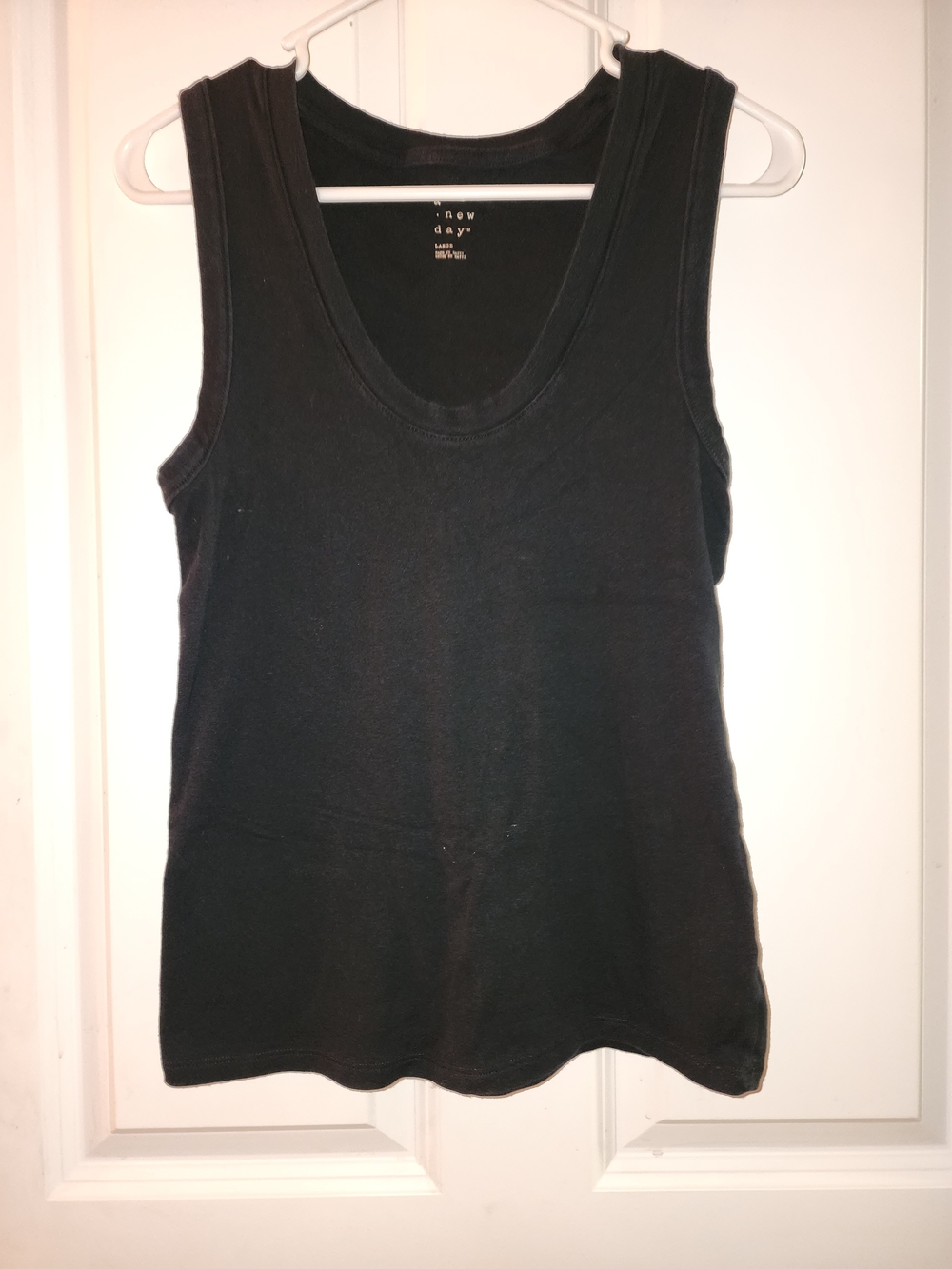 a new day Black Scoop Neck Tank